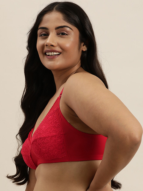 Sztori Plus Size Medium Coverage Lace Bra - SZ11- BHA05-BHA05 - Image 2