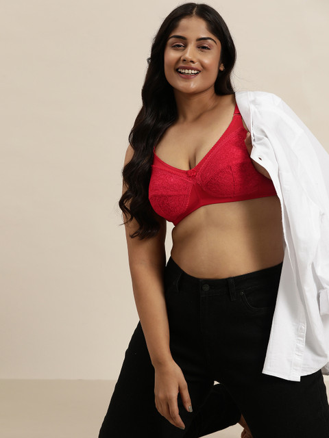 Sztori Plus Size Medium Coverage Lace Bra - SZ11- BHA05-BHA05 - Image 4