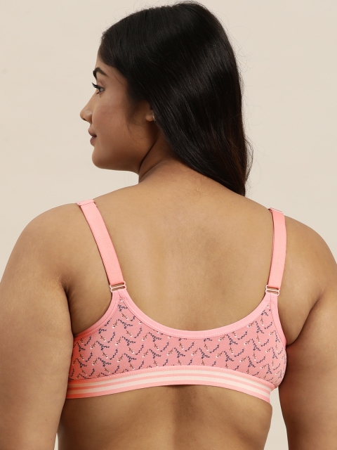 Sztori Plus Size Medium Coverage Floral Non-Wired T-Shirt Bra - Image 3