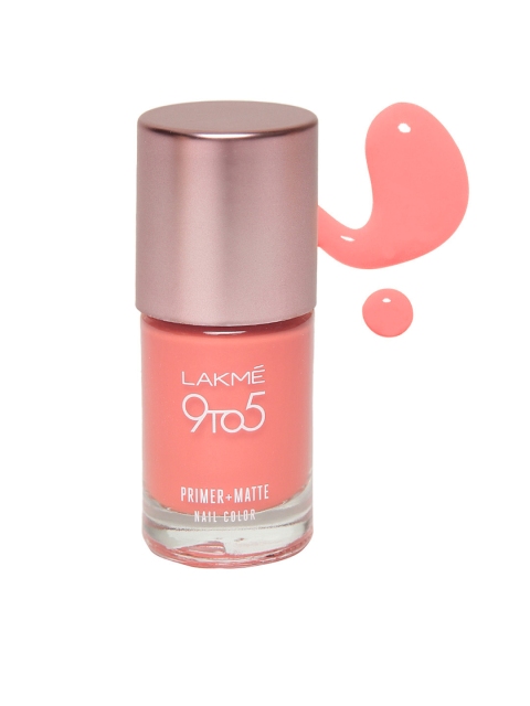 Lakme 9 to 5 Blush Primer + Matte Nail Polish 9 ml Image