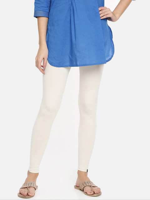 TWIN BIRDS Women Solid Super Stretch Cotton Ankle Length Leggings