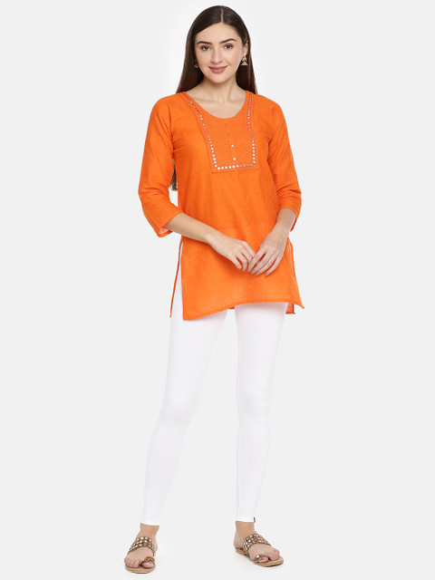 TWIN BIRDS Women Solid Super Stretch Cotton Ankle Length Leggings - Image 4