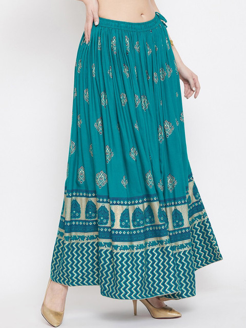Clora Creation Printed Flared Maxi Skirt - Image 2