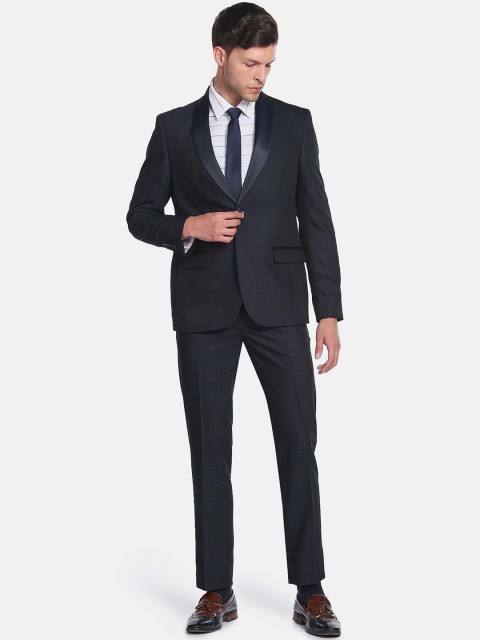 Arrow Men Checked Single-Breasted Two-Piece Formal Suit