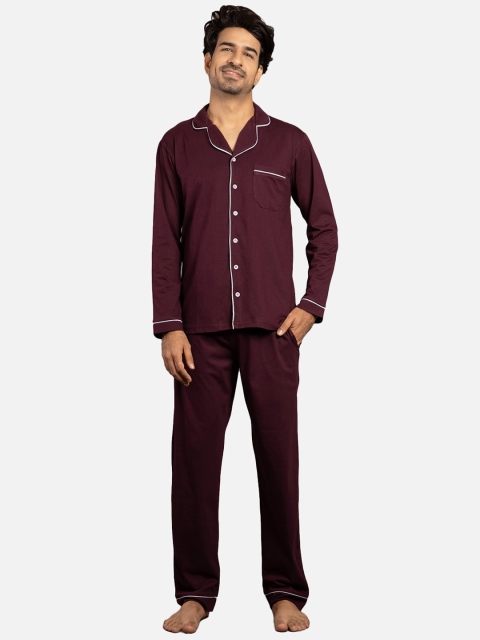 Nite Flite Men 2 Pieces Pure Cotton Night suit