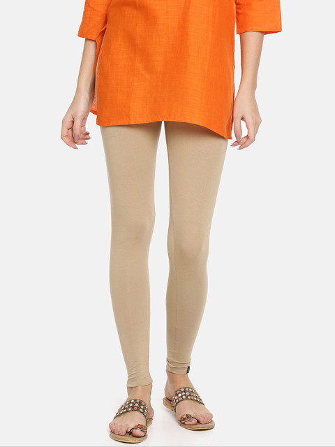 TWIN BIRDS Women Solid Super Stretch Cotton Ankle Length Leggings