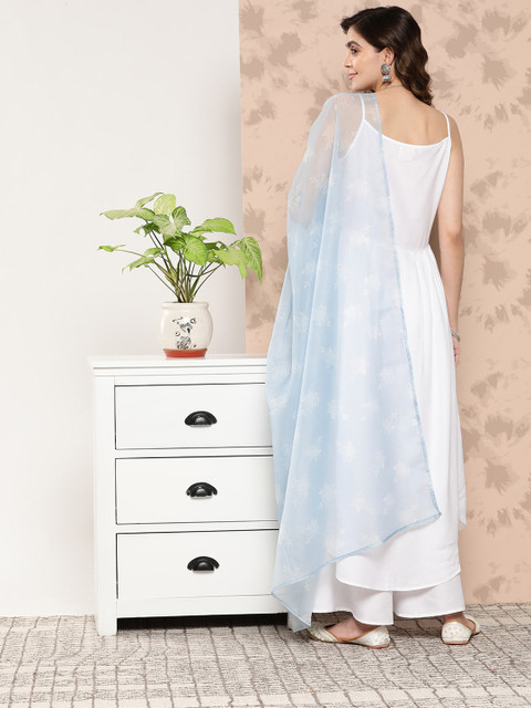InWeave Women Kurta With Palazzos & Dupatta - Image 4