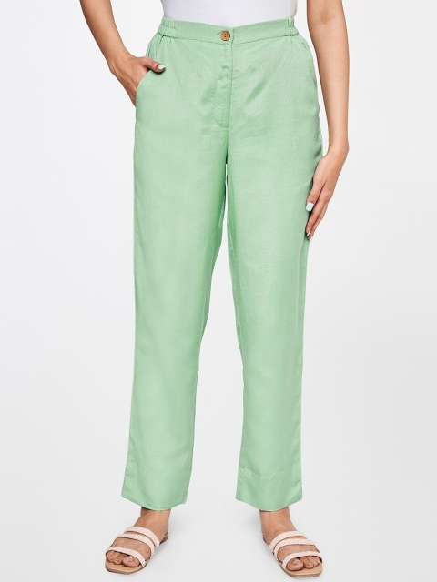 Global Desi Women Straight Fit Trousers