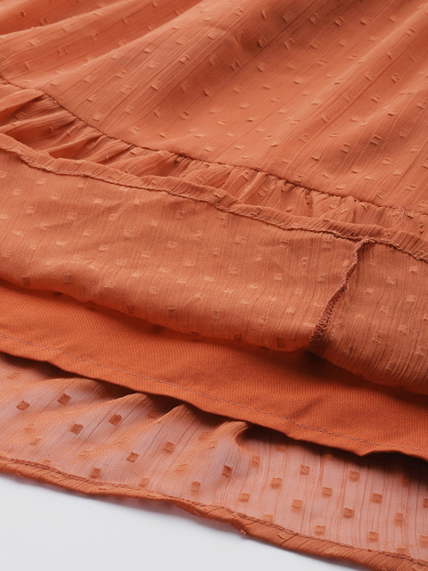 Antheaa Curve Plus Size Dooby Weave Embellished Wrap Dress - Image 6