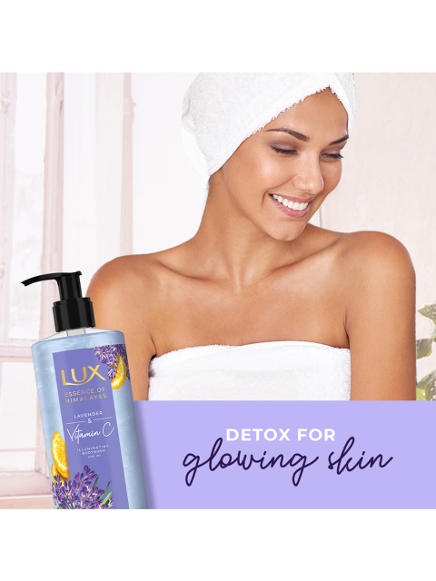 LUX Essence of Himalayas Lavender & Vitamin C Illuminating Shimmer Body Wash - 400ml - Image 3