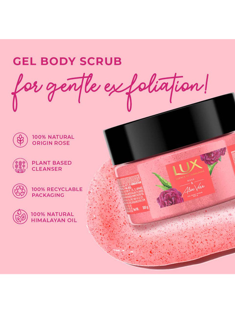 LUX Essence of Himalayas Rose & Aloe Vera Gel Body Scrub - 300g - Image 6