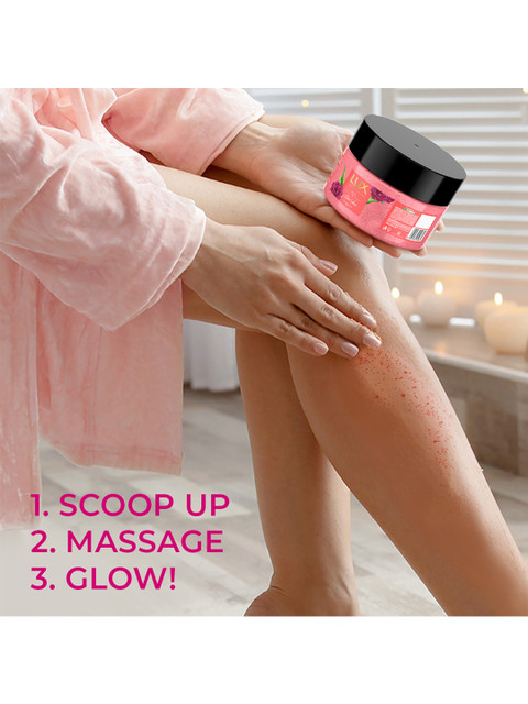 LUX Essence of Himalayas Rose & Aloe Vera Gel Body Scrub - 300g - Image 9