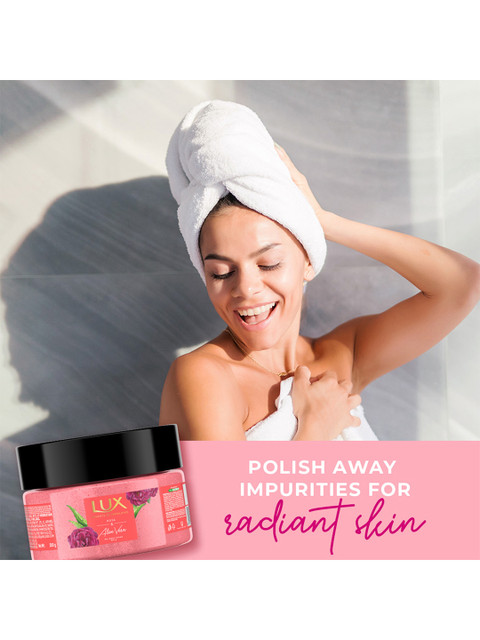 LUX Essence of Himalayas Rose & Aloe Vera Gel Body Scrub - 300g - Image 3