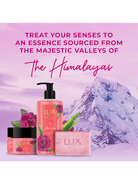 LUX Essence of Himalayas Rose & Aloe Vera Gel Body Scrub - 300g - Image 5
