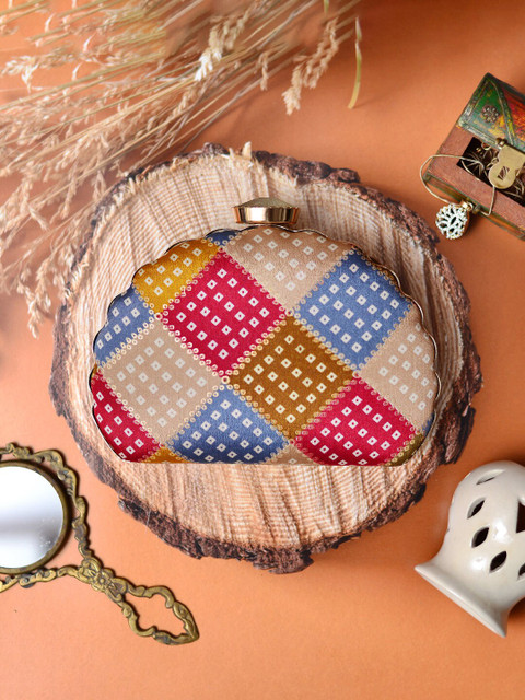 ARTKLIM Printed Box Clutch