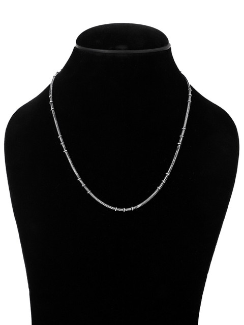 VENI Silver-Plated Oxidised Necklace - Image 3