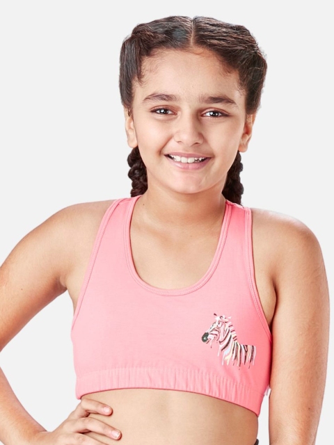 You Got Plan B Girls Pack of 2 Non-Padded Anti-Bacterial Sports Bra SBNP-GlowGal: 10-12 - Image 2
