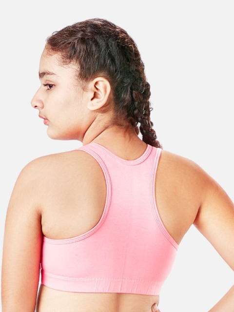 You Got Plan B Girls Pack of 2 Non-Padded Anti-Bacterial Sports Bra SBNP-GlowGal: 10-12 - Image 4