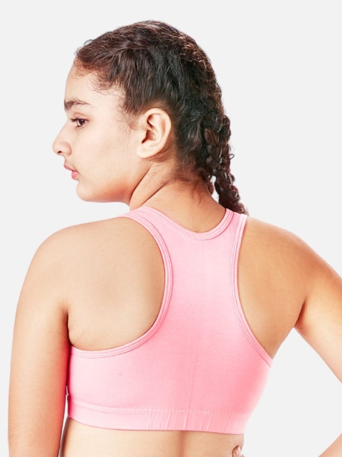 You Got Plan B Girls Non-Padded Anti-Bacterial Sports Bra SBNP-ZebraCrossing: 10-12 - Image 2