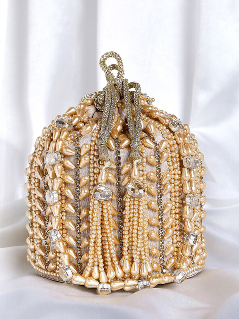 Peora Embellished Potli Clutch