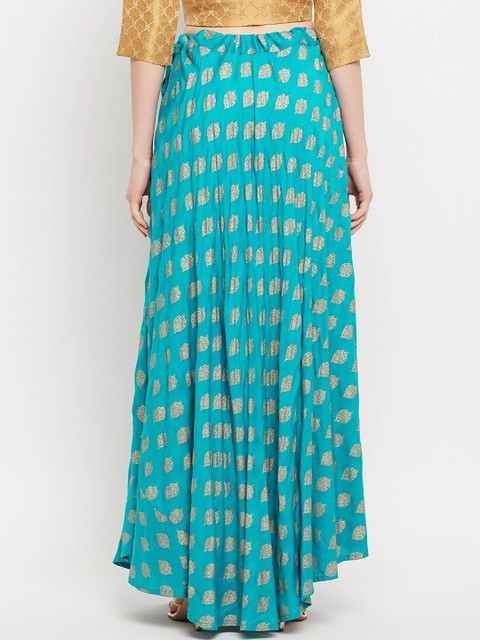 Clora Creation Printed Flared Maxi Skirt - Image 4