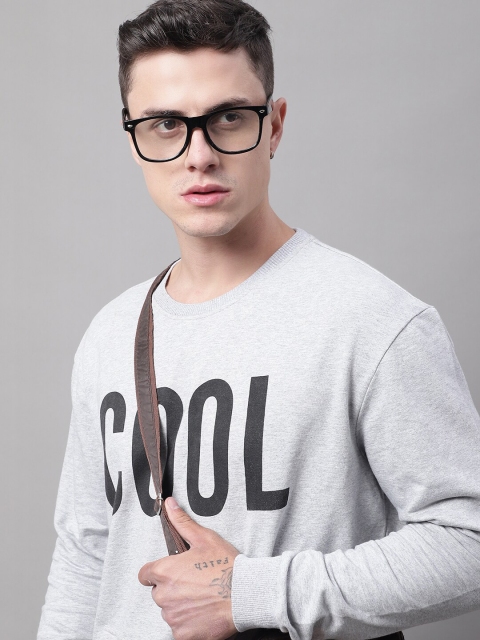 DOOR74 Men Printed Cotton Pullover Sweatshirt - Image 6