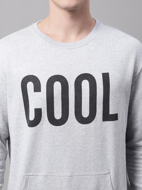 DOOR74 Men Printed Cotton Pullover Sweatshirt - Image 2