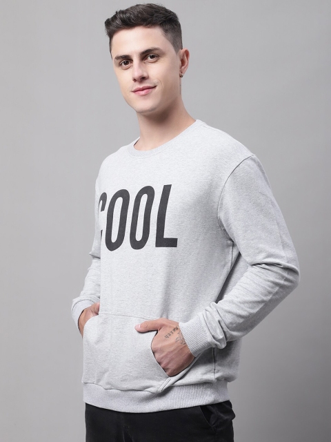 DOOR74 Men Printed Cotton Pullover Sweatshirt - Image 3