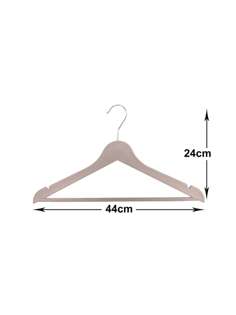 Kuber Industries 3 Pieces Cream-Coloured 360 Degree Swivel Hook Cloth Hangers - Image 6