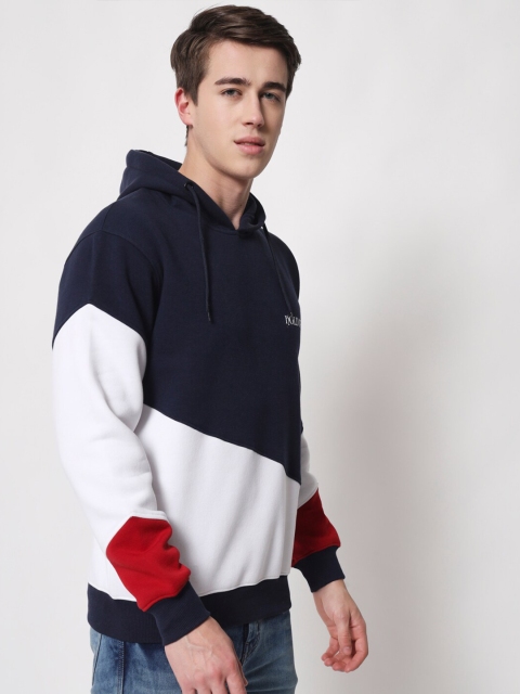HOLDIT Men Colourblocked Hooded Pullover Sweatshirt - Image 3
