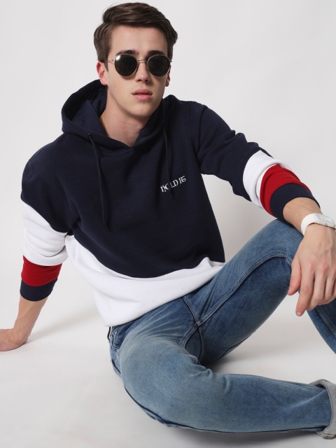 HOLDIT Men Colourblocked Hooded Pullover Sweatshirt - Image 7