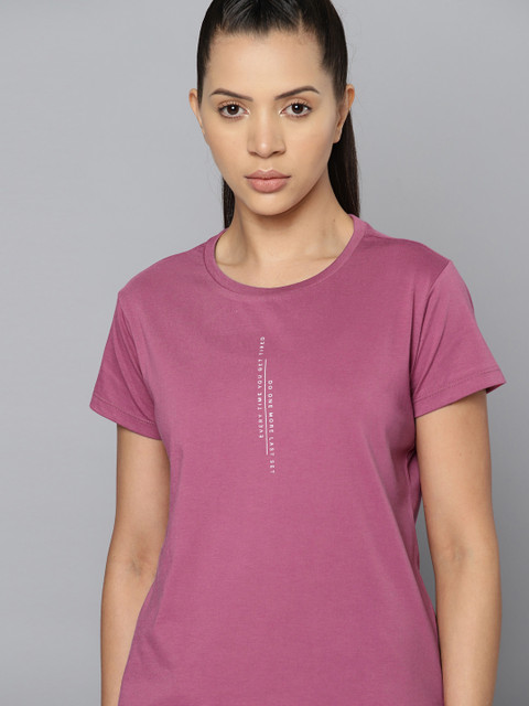 HRX by Hrithik Roshan Typography Printed Rapid-Dry Training T-shirt