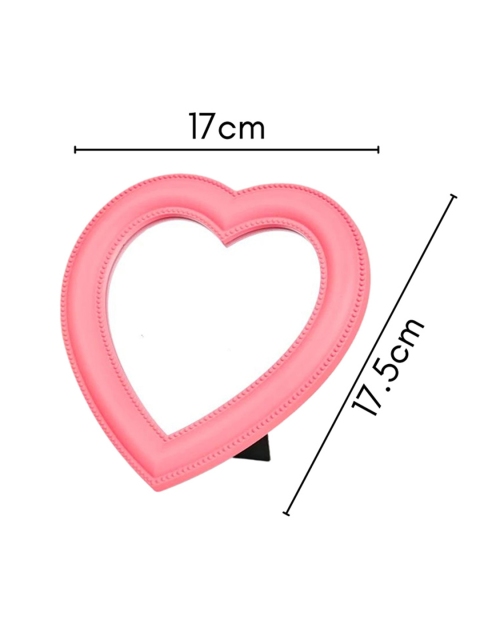 Nestasia Pink Hearty Unique Design Table Top Mirror - Image 6