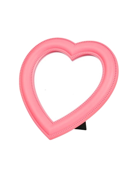 Nestasia Pink Hearty Unique Design Table Top Mirror - Image 2