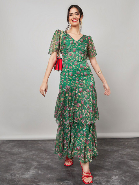 Styli Floral Printed Maxi Dress