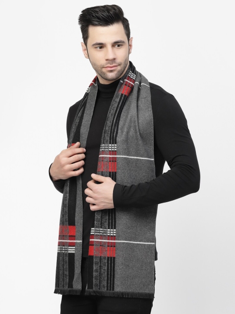 Calvadoss Men Woven Design Frayed Stole - Image 3