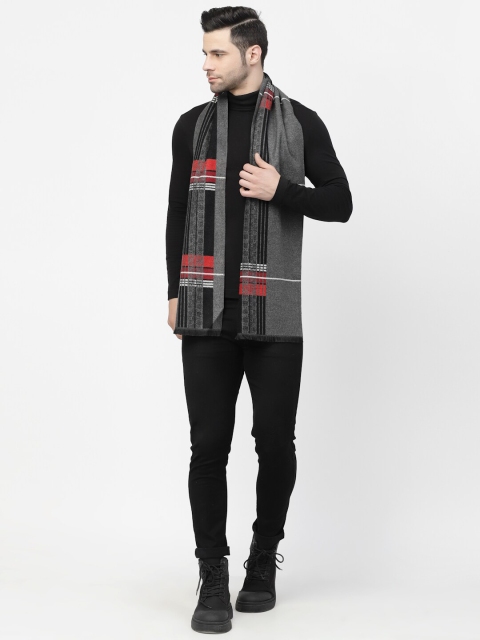 Calvadoss Men Woven Design Frayed Stole - Image 4