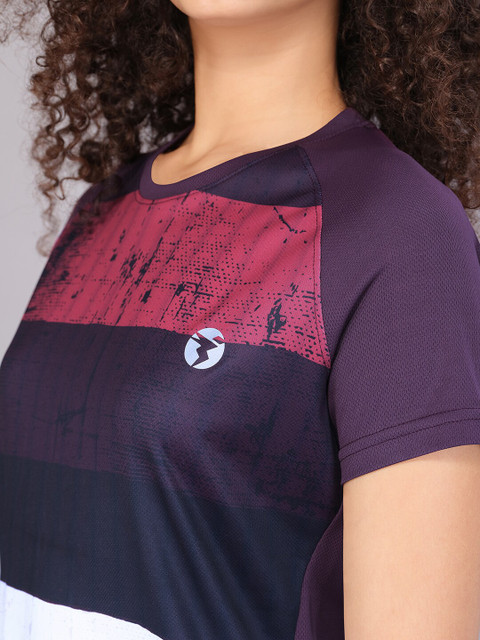 Technosport Striped Antimicrobial T-shirt - Image 2