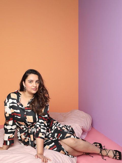 VERO MODA CURVE Plus Size Shirt Midi Dress