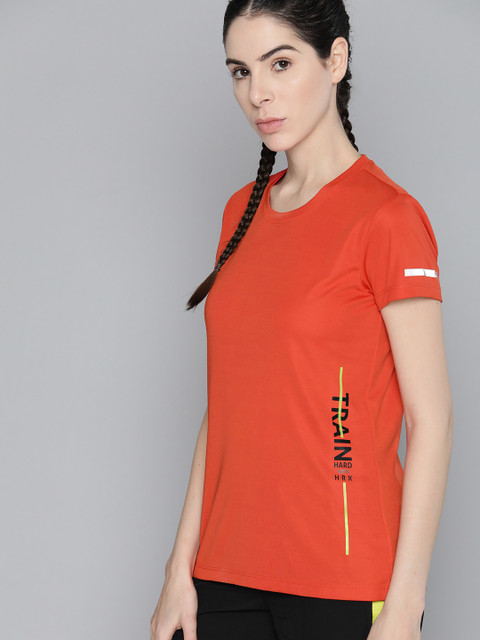 HRX by Hrithik Roshan Typography Printed Training T-shirt