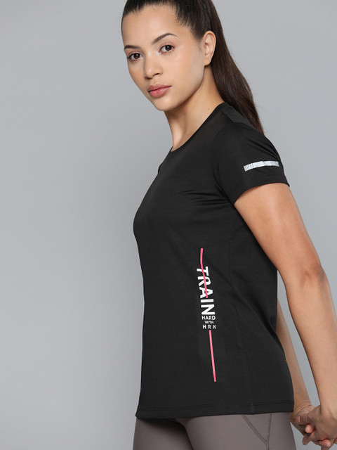 HRX by Hrithik Roshan Typography Printed Training T-shirt