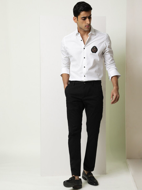 RARE RABBIT Men Cotton Slim Fit Trousers - Image 4