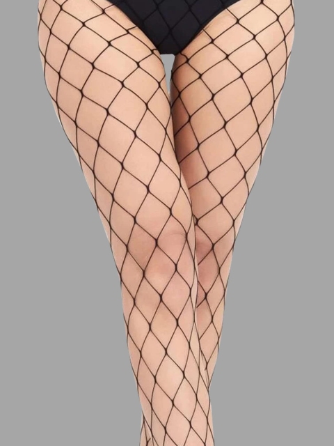 COLOR STYLE High-Rise Sheer Fish Net Stockings - Image 4