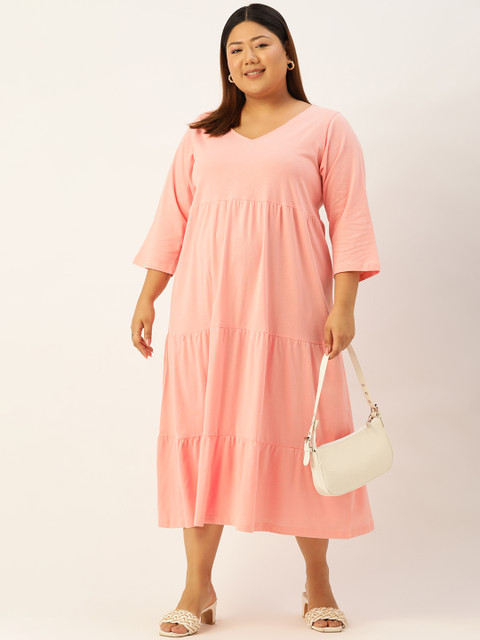theRebelinme Plus Size A-Line Cotton Midi Dress - Image 5