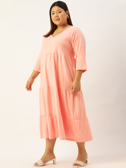 theRebelinme Plus Size A-Line Cotton Midi Dress - Image 3