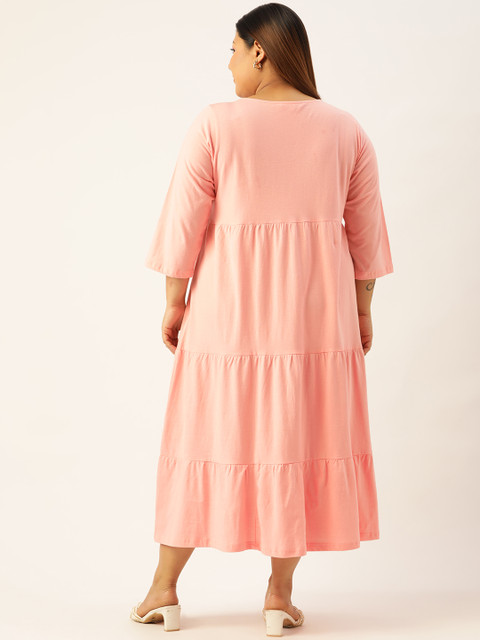 theRebelinme Plus Size A-Line Cotton Midi Dress - Image 4