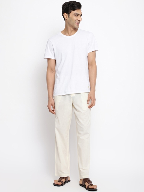 Fabindia Men Striped Cotton Lounge Pant - Image 5