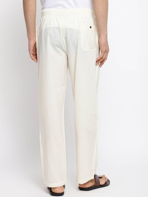 Fabindia Men Striped Cotton Lounge Pant - Image 4