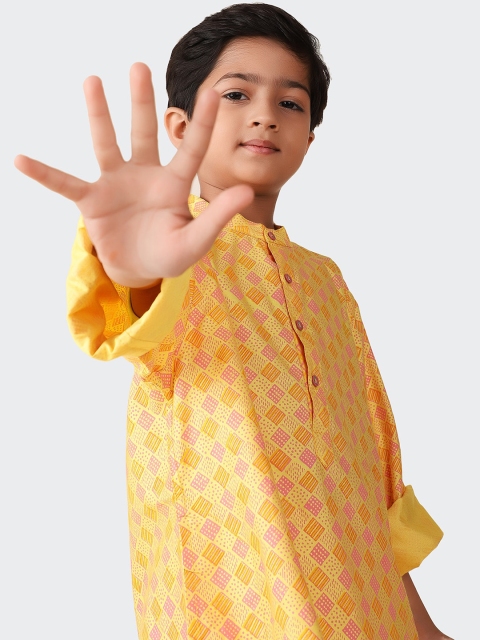 Fabindia Boys Geometric Printed Kurta - Image 6