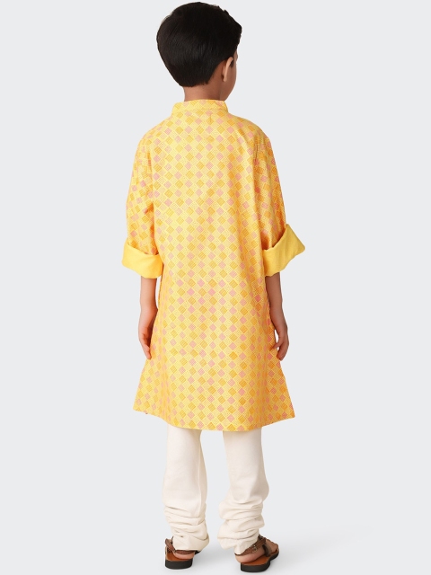 Fabindia Boys Geometric Printed Kurta - Image 5